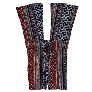 Bonded Janis Joplin Vintage Bohemian Paisley Wide Flare Drawstring Pants ✨🌸